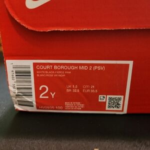 Kids Nike Court Borough Mid 2 (PSV) Sneakers